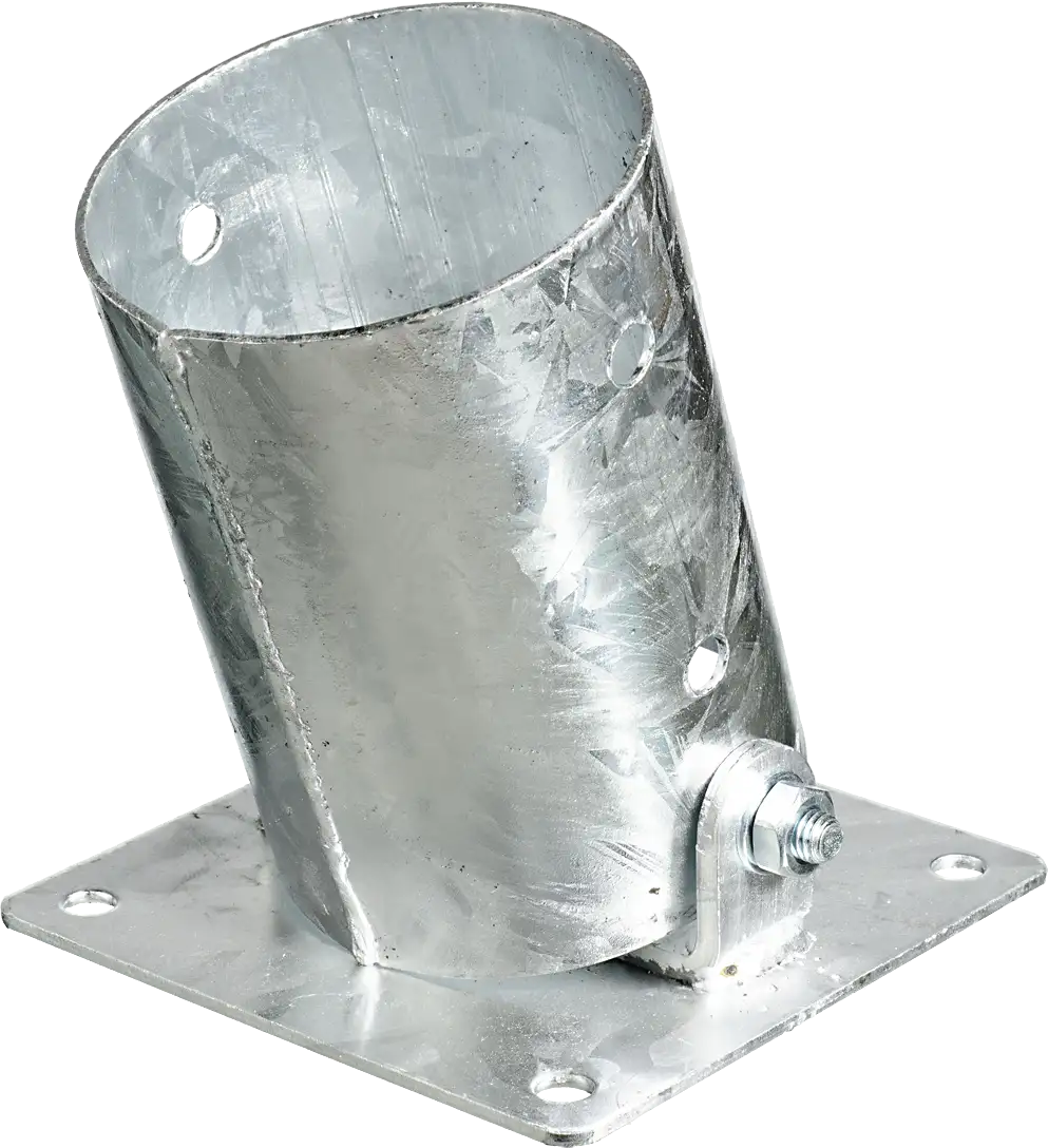 Supporto a bicchiere per pali tondi regolabile 60-90°